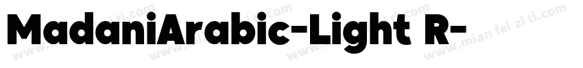 MadaniArabic-Light R字体转换